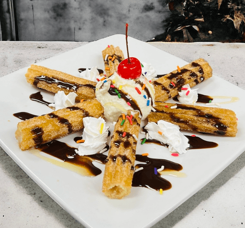 Churros With Ice Cream